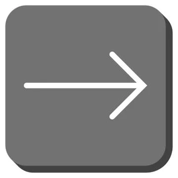 Arrow Right Rounded Square Vector Icon Stock Illustration