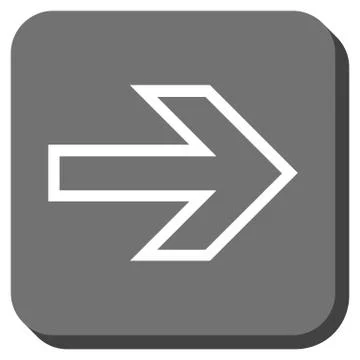 Arrow Right Rounded Square Vector Icon 스톡 일러스트
