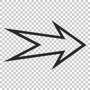 Arrow Right Vector Icon Stock Illustration