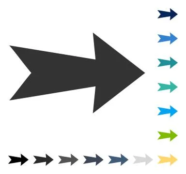 Arrow Right Vector Icon Stock Illustration