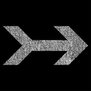 Arrow Right Vector Textured Icon For Overlay Watermark Stamps Stock Illustration