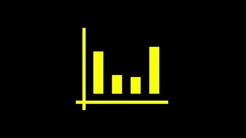 Arrow rising business graph icon animation. Stock Footage 303553685