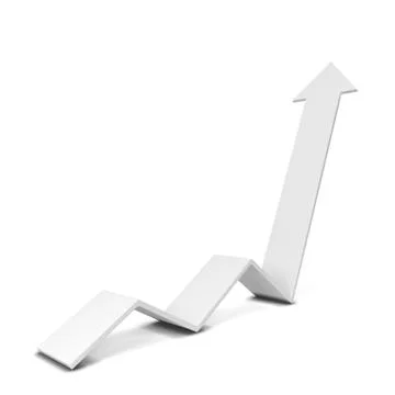 Arrow rising Stock Illustration