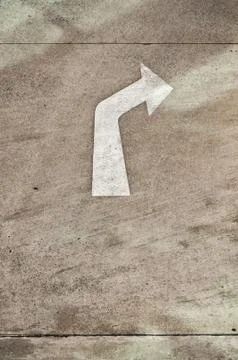 Arrow on the road Stock Photos