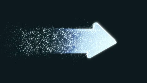 The arrow rotates and fly Stock Footage 94780784