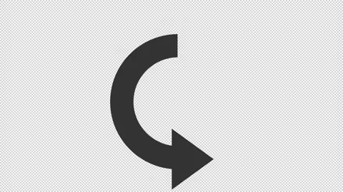 Arrow Rotating and Pointing Right Video stock 205066275