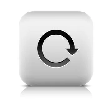 Arrow rotation, reset, loop, refresh, reload icon Stock Illustration