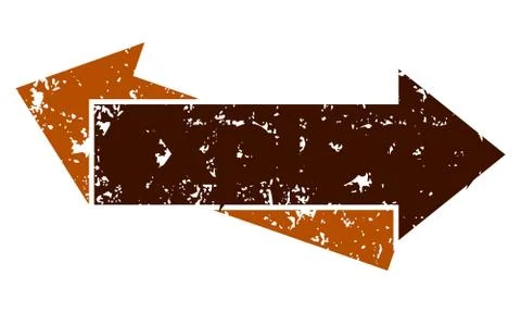 Arrow Rough Left Right Stock Illustration
