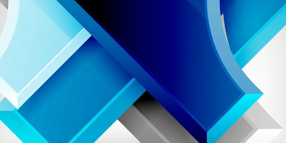Arrow with round elements. Color geometric shapes background. Vector 스톡 일러스트
