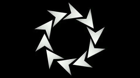 Arrow round Video stock 12150537