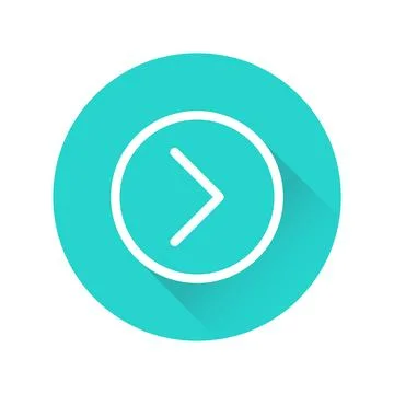 Arrow Round Shadow Blue Color App Icon Stock-Illustration