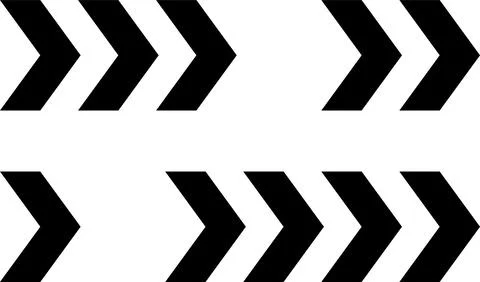 Arrow. Roundabout Directional Arrow Chevrons Sign. Infrastructure Signs イラスト素材