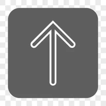 Arrow Up Rounded Square Button Illustrazione stock