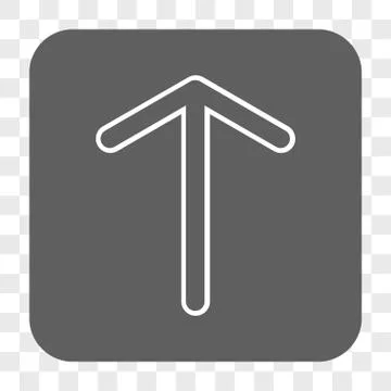 Arrow Up Rounded Square Button 스톡 일러스트