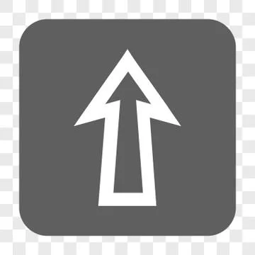 Arrow Up Rounded Square Button Stock Illustration
