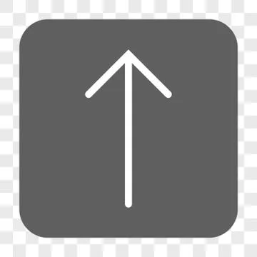 Arrow Up Rounded Square Button Illustrazione stock