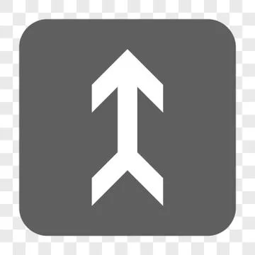 Arrow Up Rounded Square Button Stock Illustration
