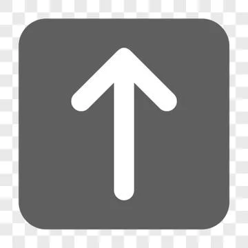 Arrow Up Rounded Square Button Stock Illustration