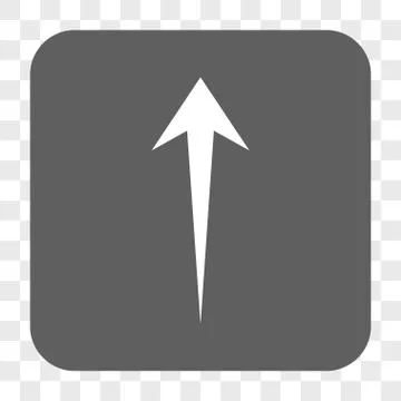 Arrow Up Rounded Square Button Illustrazione stock