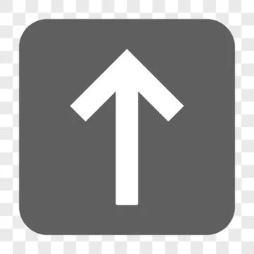 Up Arrow Rounded Square Button Stock Illustration