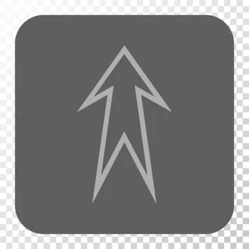 Arrow Up Rounded Square Button 스톡 일러스트