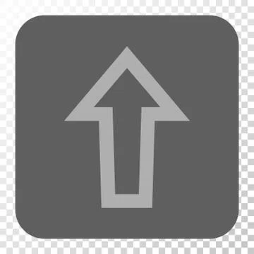 Arrow Up Rounded Square Button 스톡 일러스트