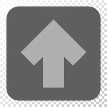 Arrow Up Rounded Square Button Stock Illustration