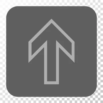 Arrow Up Rounded Square Button Stock Illustration