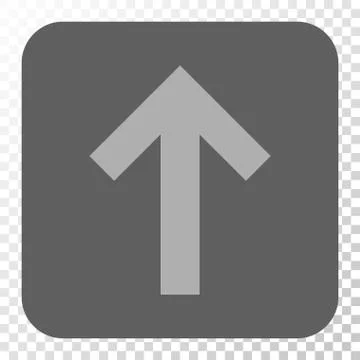 Arrow Up Rounded Square Button Stock Illustration