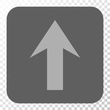 Arrow Up Rounded Square Button Illustrazione stock