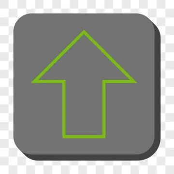 Arrow Up Rounded Square Button Stock Illustration
