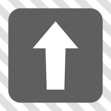 Arrow Up Rounded Square Button 스톡 일러스트