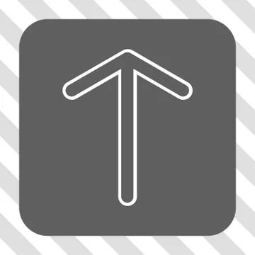 Arrow Up Rounded Square Button 스톡 일러스트