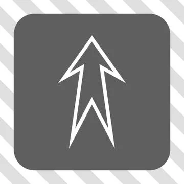 Arrow Up Rounded Square Button 스톡 일러스트