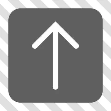 Arrow Up Rounded Square Button Stock Illustration