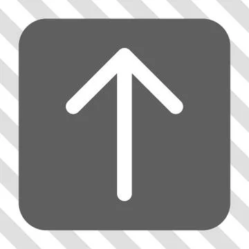 Arrow Up Rounded Square Button Illustrazione stock