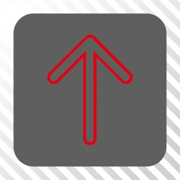 Arrow Up Rounded Square Button 스톡 일러스트
