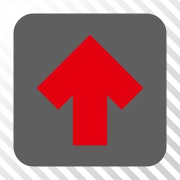 Arrow Up Rounded Square Button 스톡 일러스트