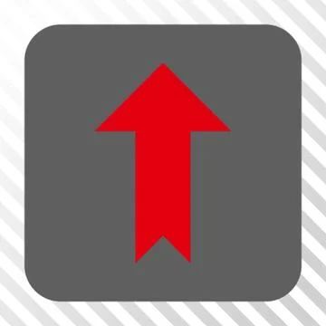 Arrow Up Rounded Square Button Stock Illustration