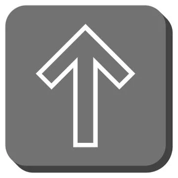 Arrow Up Rounded Square Vector Icon Stock Illustration