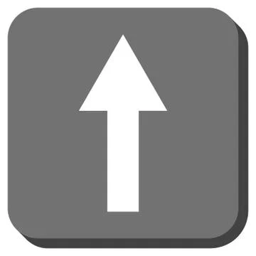 Arrow Up Rounded Square Vector Icon Stock Illustration