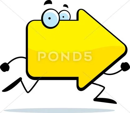 Arrow Running Stock Illustration