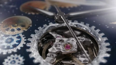 Arrow running through the open balance on watch Stock Footage 152078974