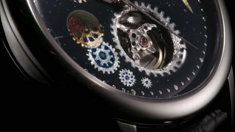 Arrow running through the open balance on watch Stock Footage 152080466