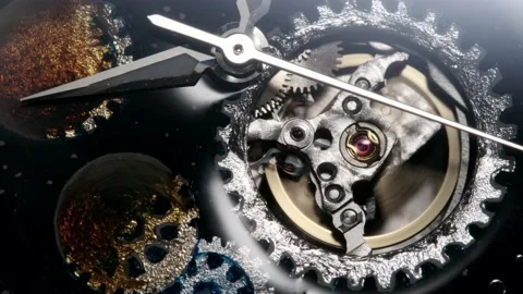 Arrow running through the open balance on watch Stock Footage 152081510