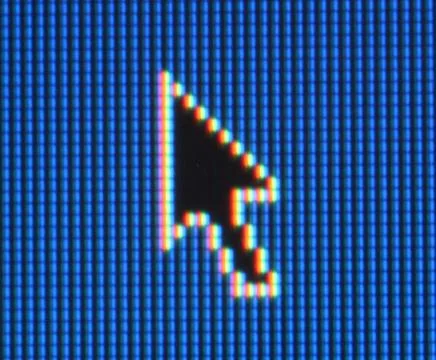 Arrow on screen Stock Illustration