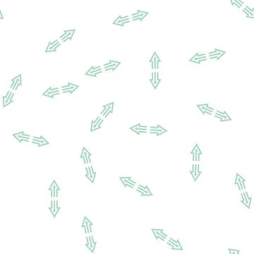 Arrow scroll glyph seamless pattern Stock Illustration