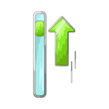 Arrow scroll up illustration Stock Illustration