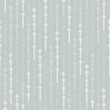 Arrow Up seamless pattern background. Success texture Stock Illustration