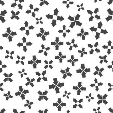 Arrow seamless pattern. Business concept arrow pictogram. Vector illustration Stock Illustration
